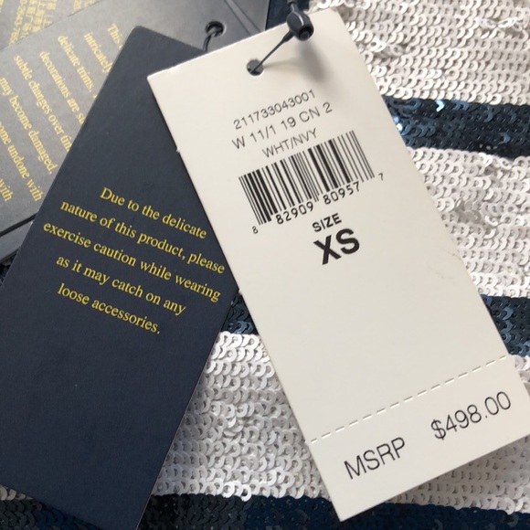 sequin and beaded sleeve top - Picture 6 of 11